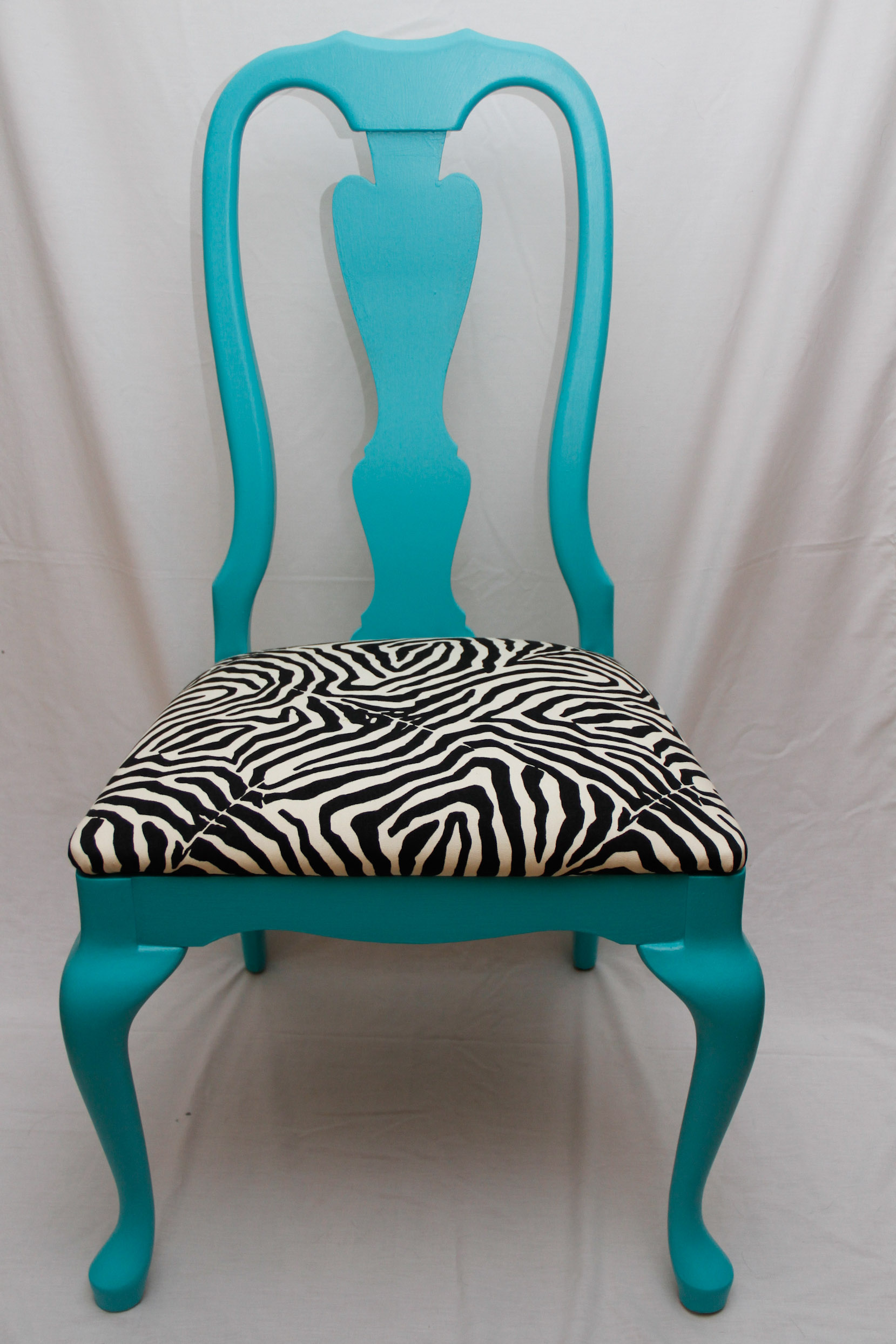Zebra and Teal Chair | Lori Wilson's Blog